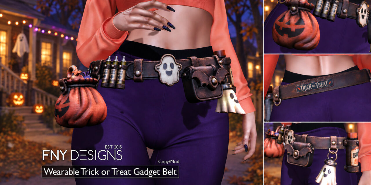 New! Wearable Trick Or Treat Gadget Belt at FNY Designs