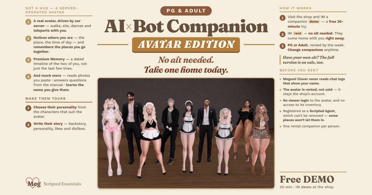 NEW: AI × Bot Companion — Avatar Edition by Meg – Scripted Essentials