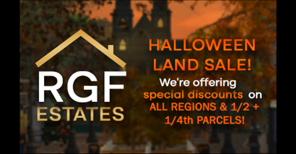 RGF Estates Halloween Land Sale!